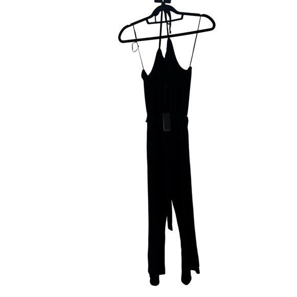 Monrow Women's Super Soft Halter Neck Jumpsuit Black Size Medium NWT - Picture 8 of 12